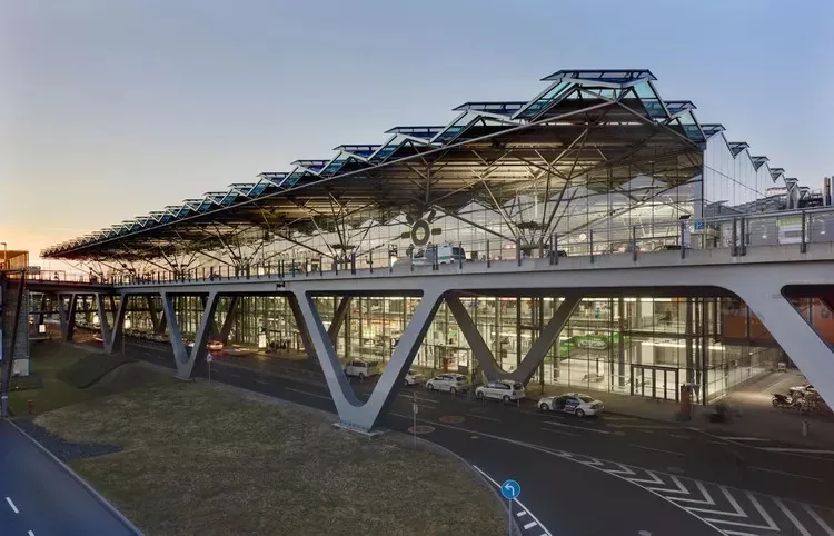 Aeroporto che supporta il terminal in acciaio EPC