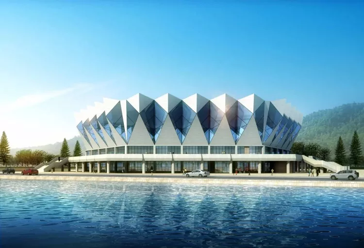 Stadio di costruzione in acciaio a forma progettata Stadio di costruzione in acciaio a forma progettata