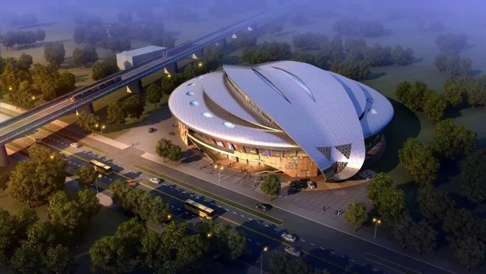 Stadio in acciaio a forma speciale leggero
