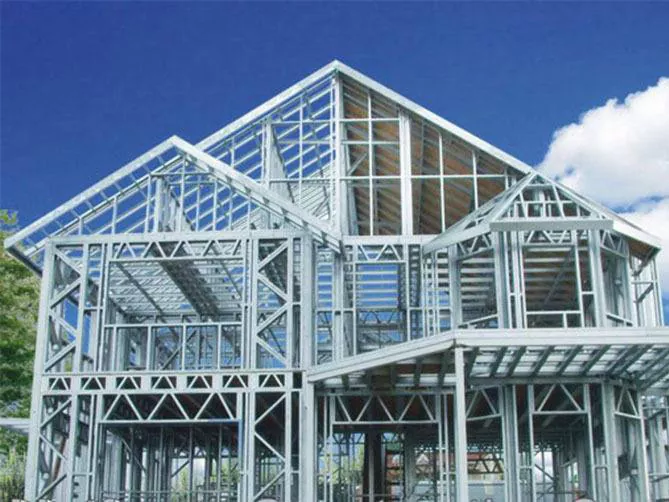 Sala per conferenze con struttura in acciaio per costruzioni metalliche prefabbricate con struttura in acciaio leggero