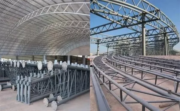 Stazioni di travatura reticolare Costruzione in acciaio