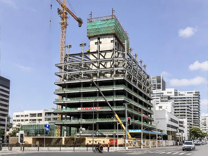 Sala prefabbricata con struttura in acciaio