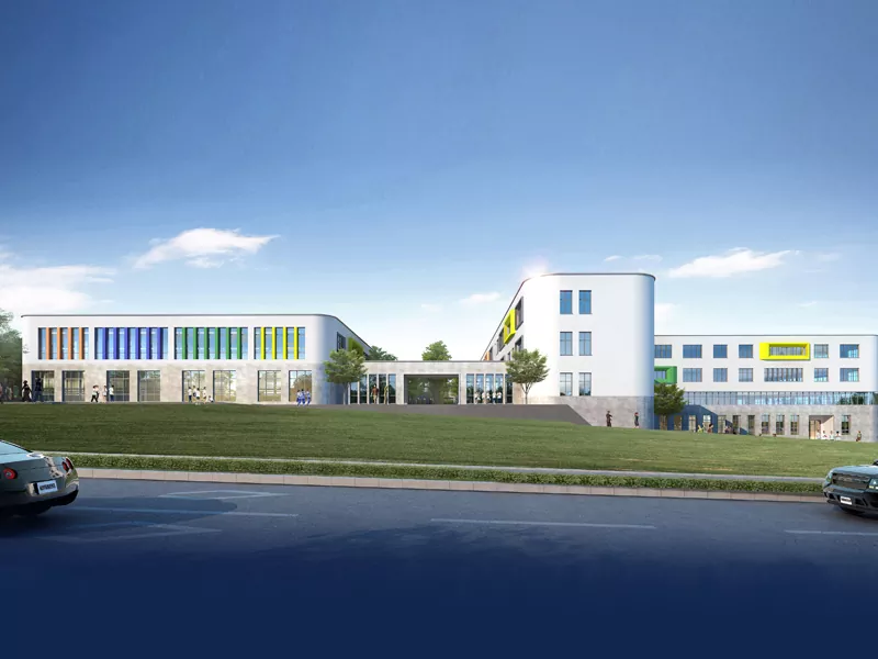 Edificio scolastico prefabbricato con struttura in acciaio Edificio scolastico prefabbricato con struttura in acciaio
