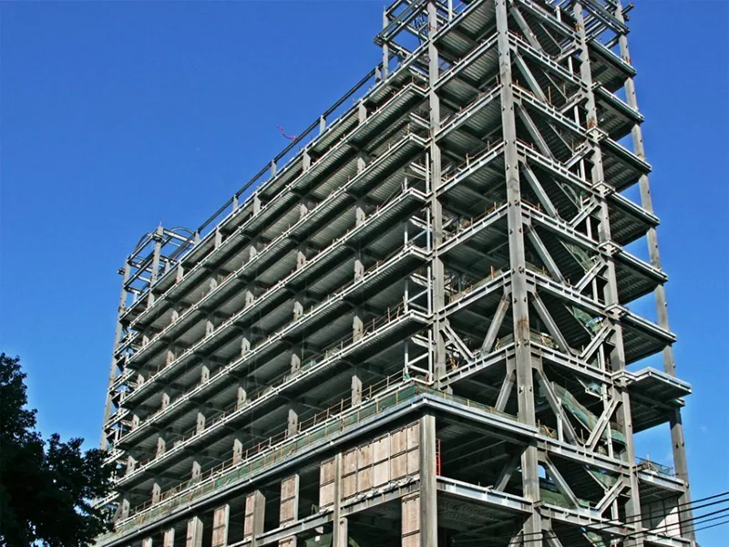 Edificio residenziale con struttura in acciaio