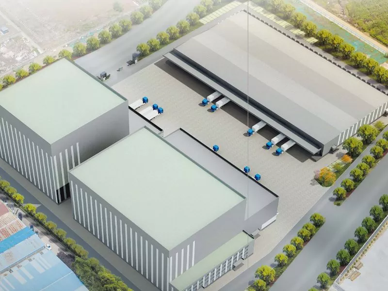 Costruzione di magazzini con struttura in acciaio Costruzione di magazzini con struttura in acciaio