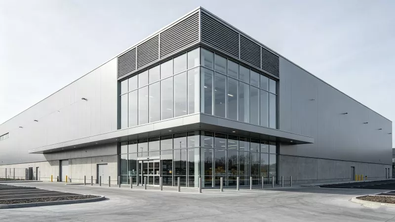 Supermercato con magazzino con struttura in acciaio Supermercato con magazzino con struttura in acciaio