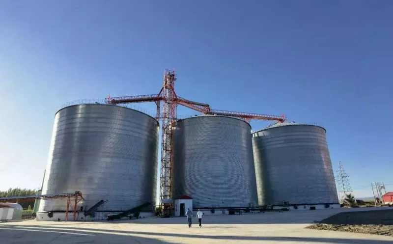 Silo per cereali con struttura in acciaio Silo per cereali con struttura in acciaio