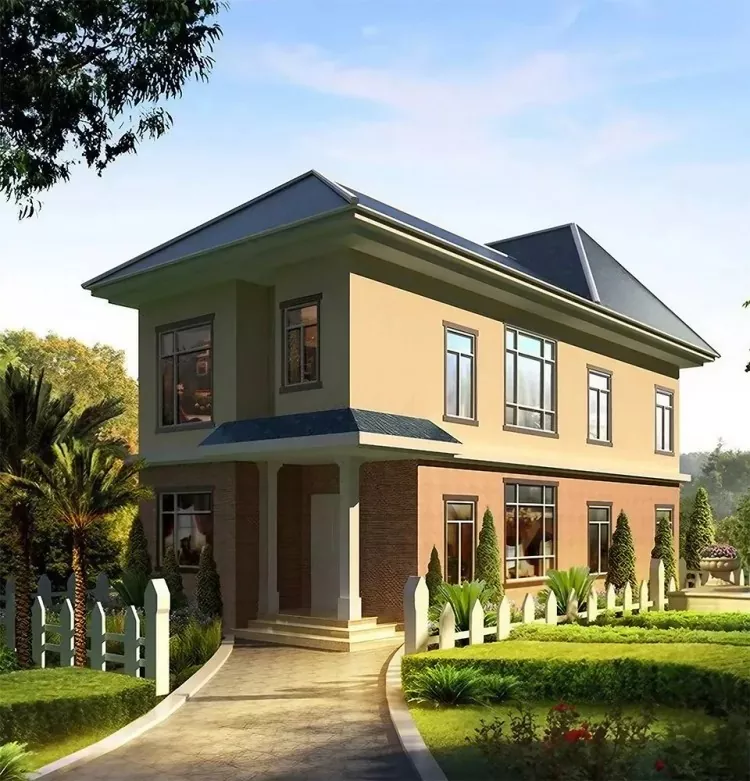 Villa resort con struttura in acciaio